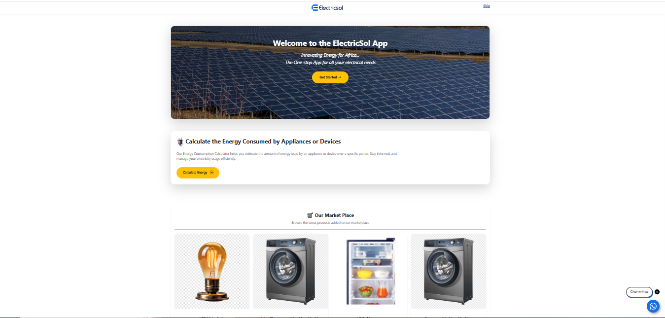 Electricsol Mobile App